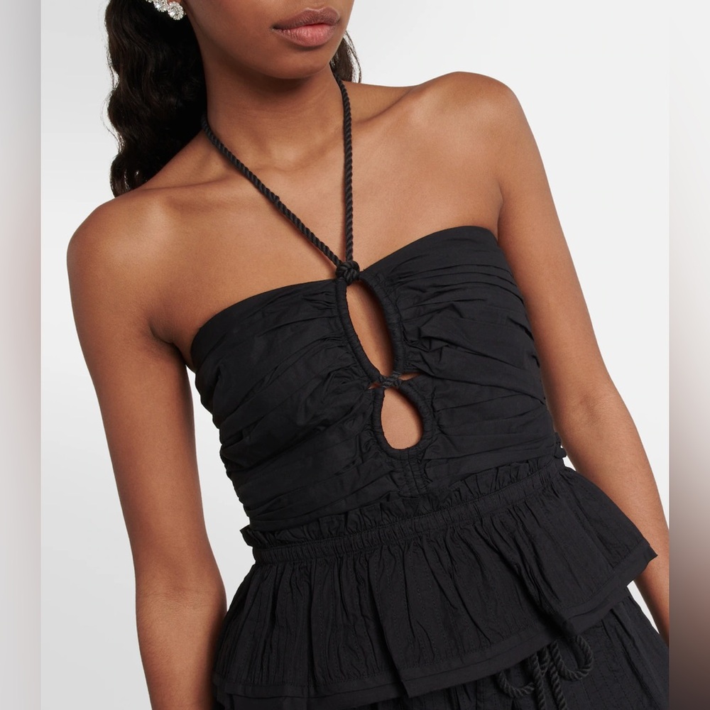 NWT *missing tie* Adaleigh halterneck keyhole top